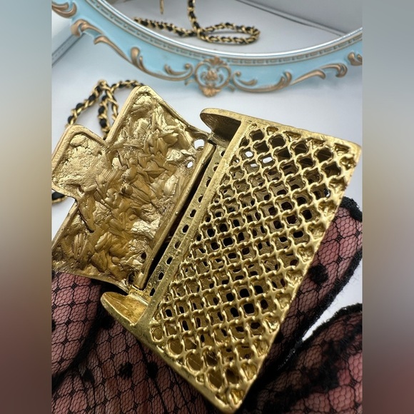 Anthropologie Mini Double Chain Charm Belt/Bag - Picture 15 of 16